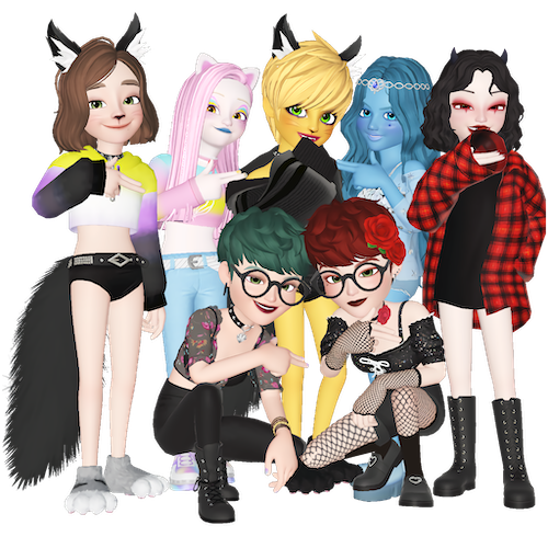 An image of Zepeto characters of Jase, Jasja and friends